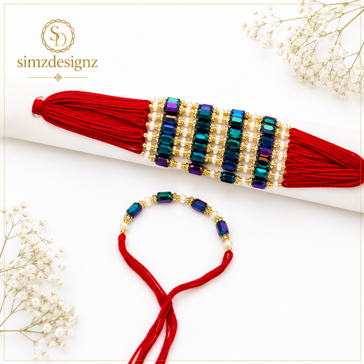 Real Pearl Rakhi Thread .........