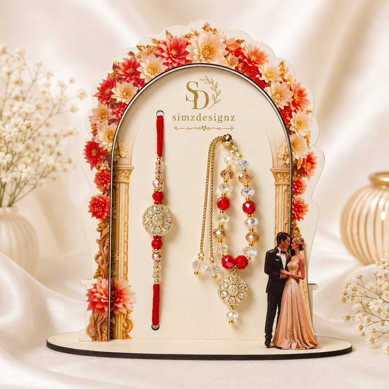 Elegant Veer-Bhabi Combo Rakhi Set In Premium Quality And Packaging