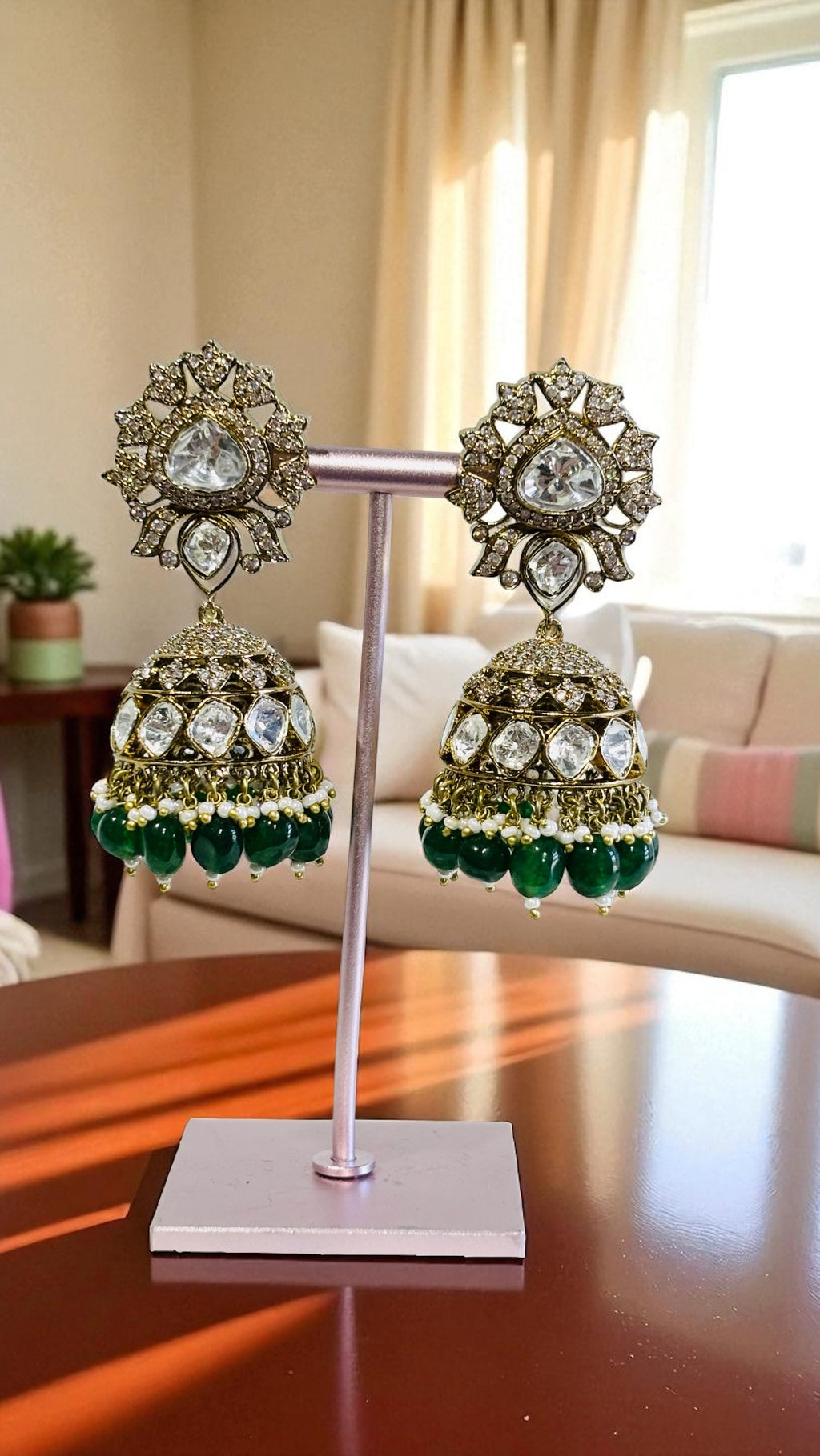 Premium Jhumki earing in moissanite