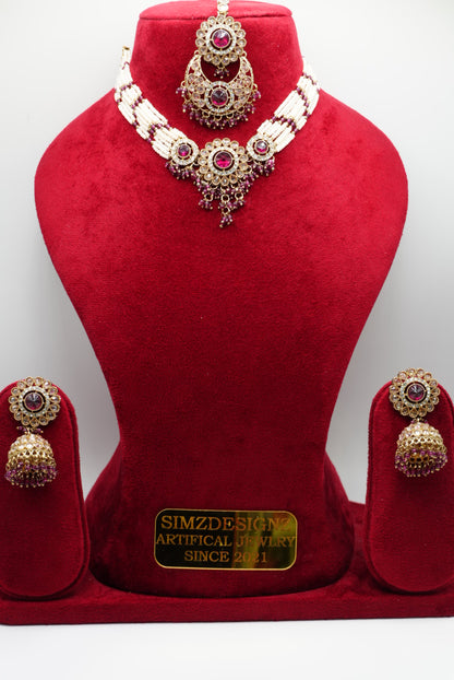 NIRMAL POLKI NECKLACE SET | SIMZDESIGNZ |