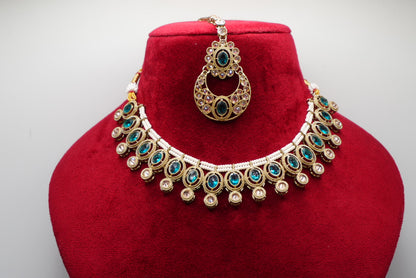 NAZILA POLKI NECKLACE SET | SIMZDESIGNZ |