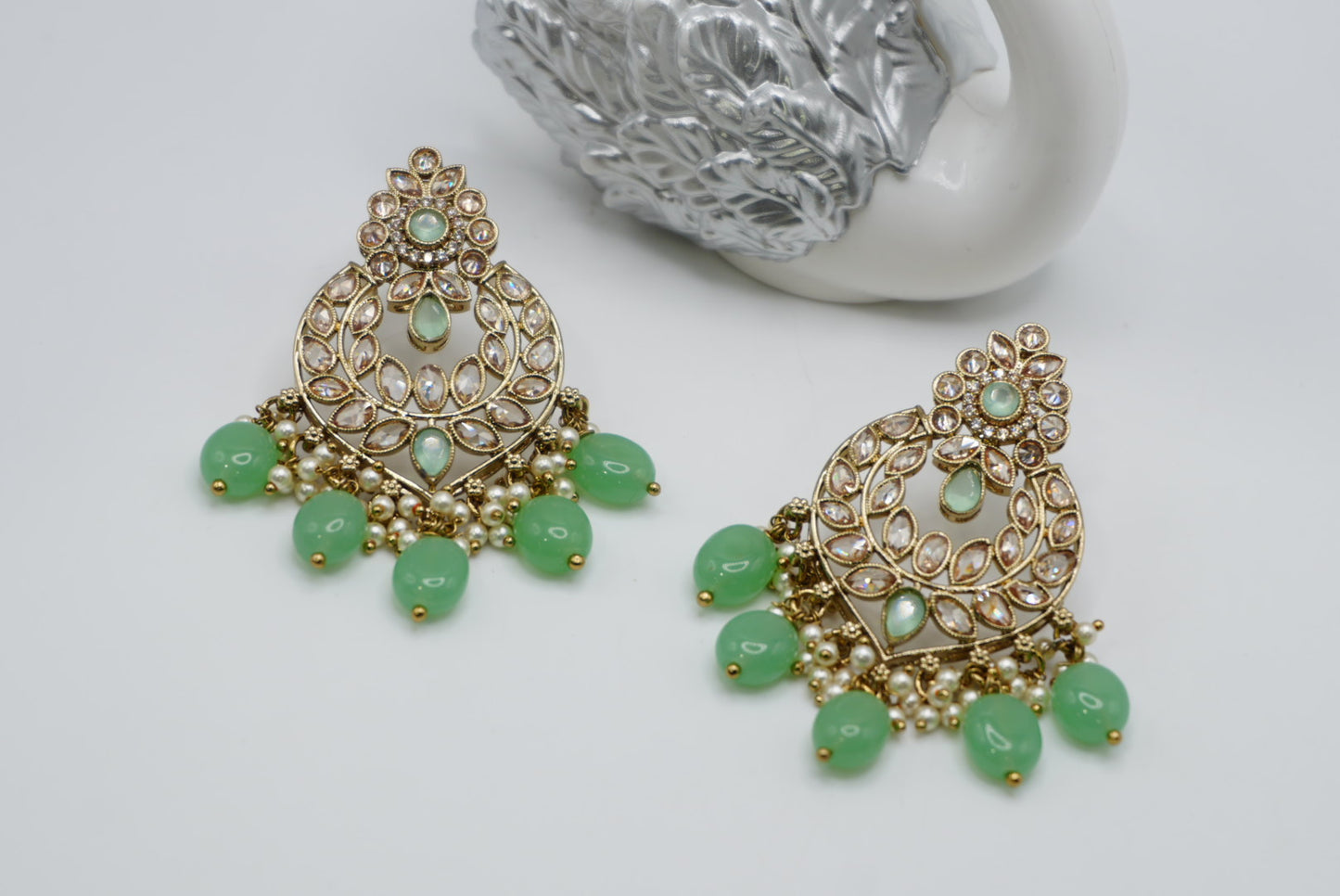 SMALL SIZE LIGHT WEIGHT REVERSE POLKI EARRINGS | SIMZDESIGNZ |