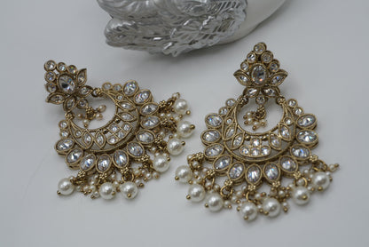 REVERSE POLKI SAMEERA EARRINGS | SIMZDESIGNZ |