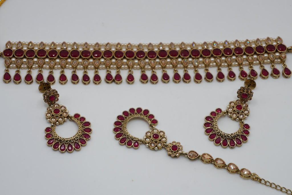 NAINA REVERSE POLKI CHOKER NECKLACE | SIMZDESIGNZ |