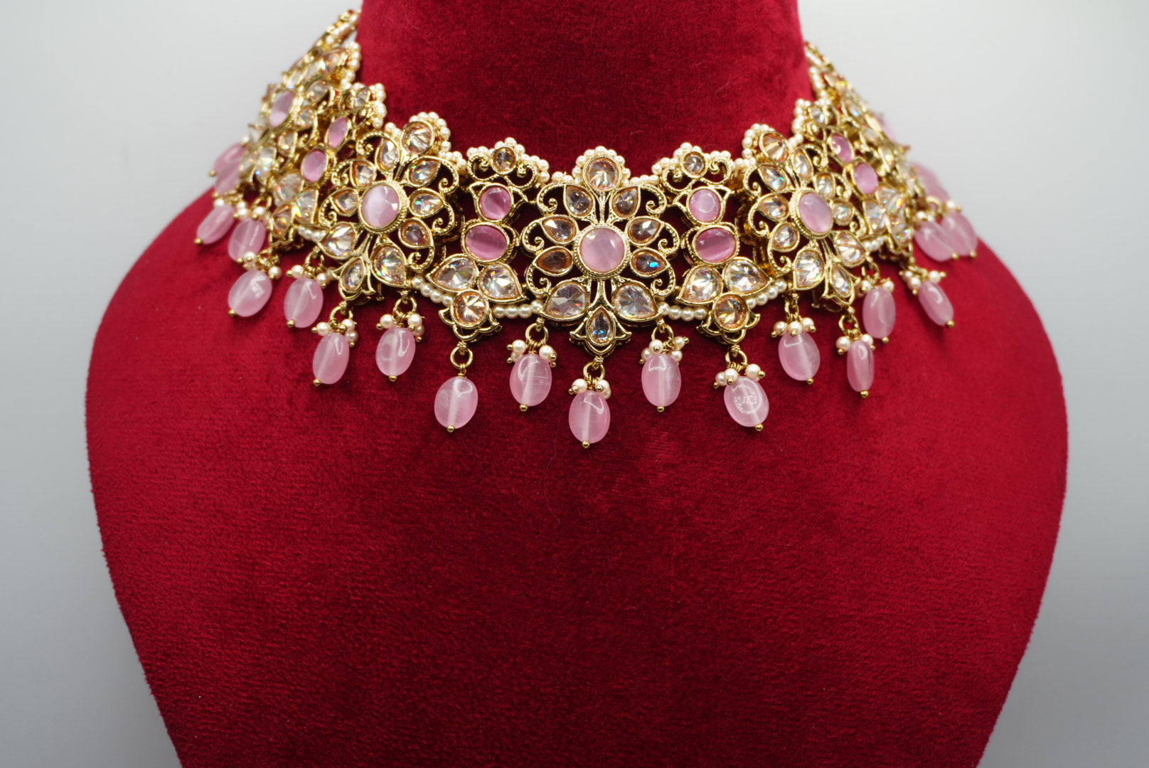 SASHMEENA REVERSE POLKI NECKLACE SET | SIMZDESIGNZZ |