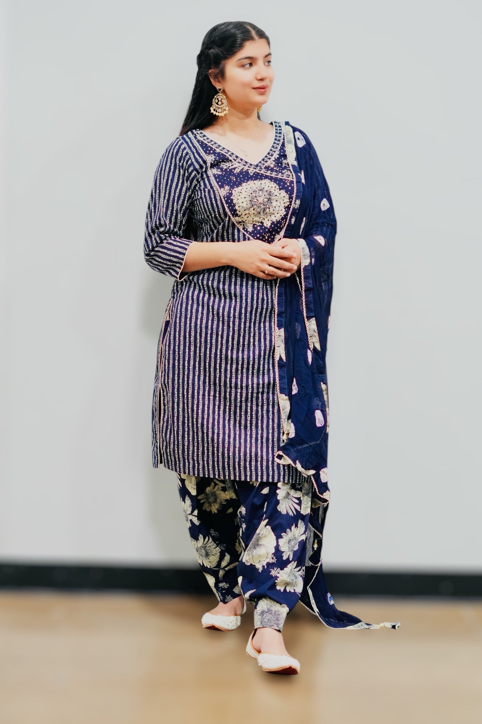 Navy Blue Salwar Suit  | SIMZDESIGNZLTD | SUITS |