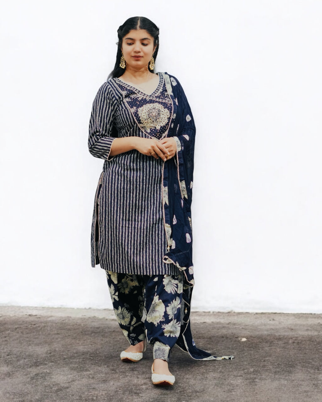 Navy Blue Salwar Suit  | SIMZDESIGNZLTD | SUITS |