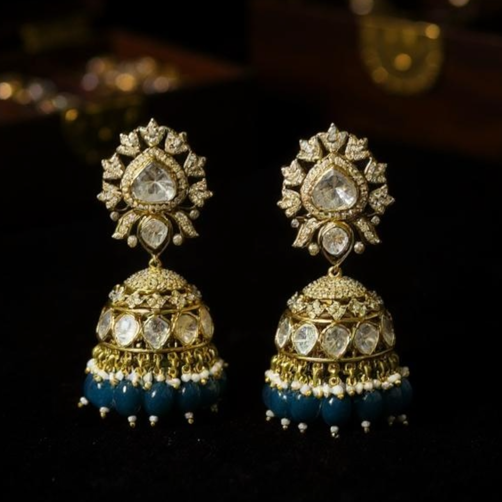 Premium Jhumki earing in moissanite