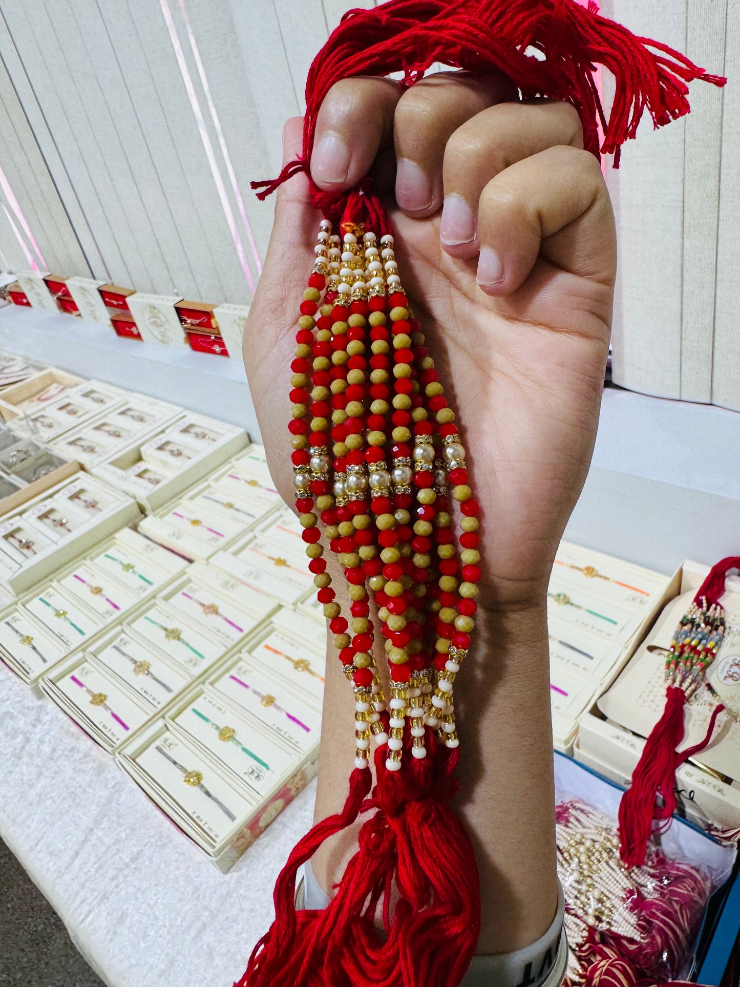 Original real pearl rakhi ( Sucha motti )