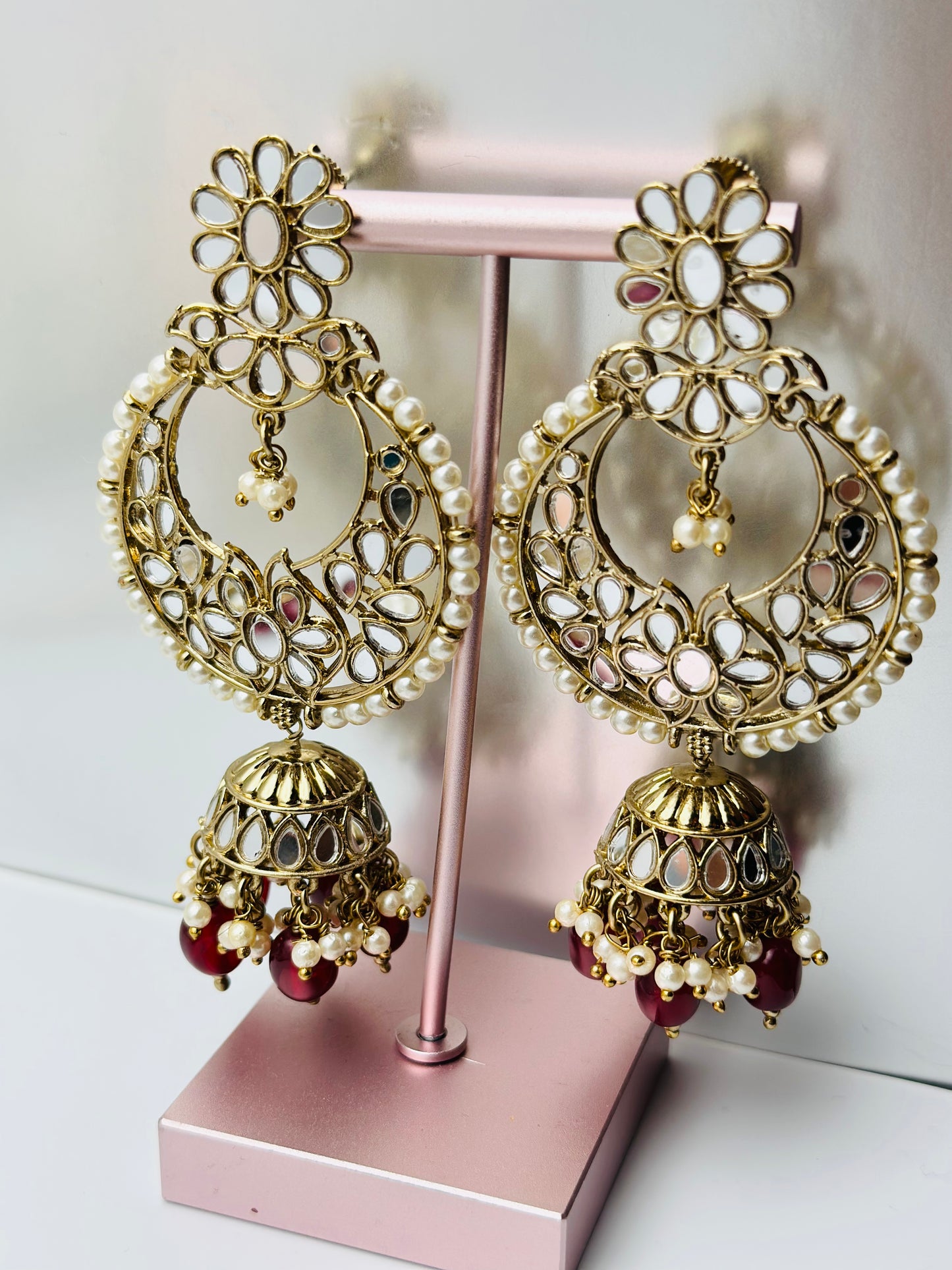 Mirror Work Necklace Set With Passa | Simzdesignz | Semi-Bridal|