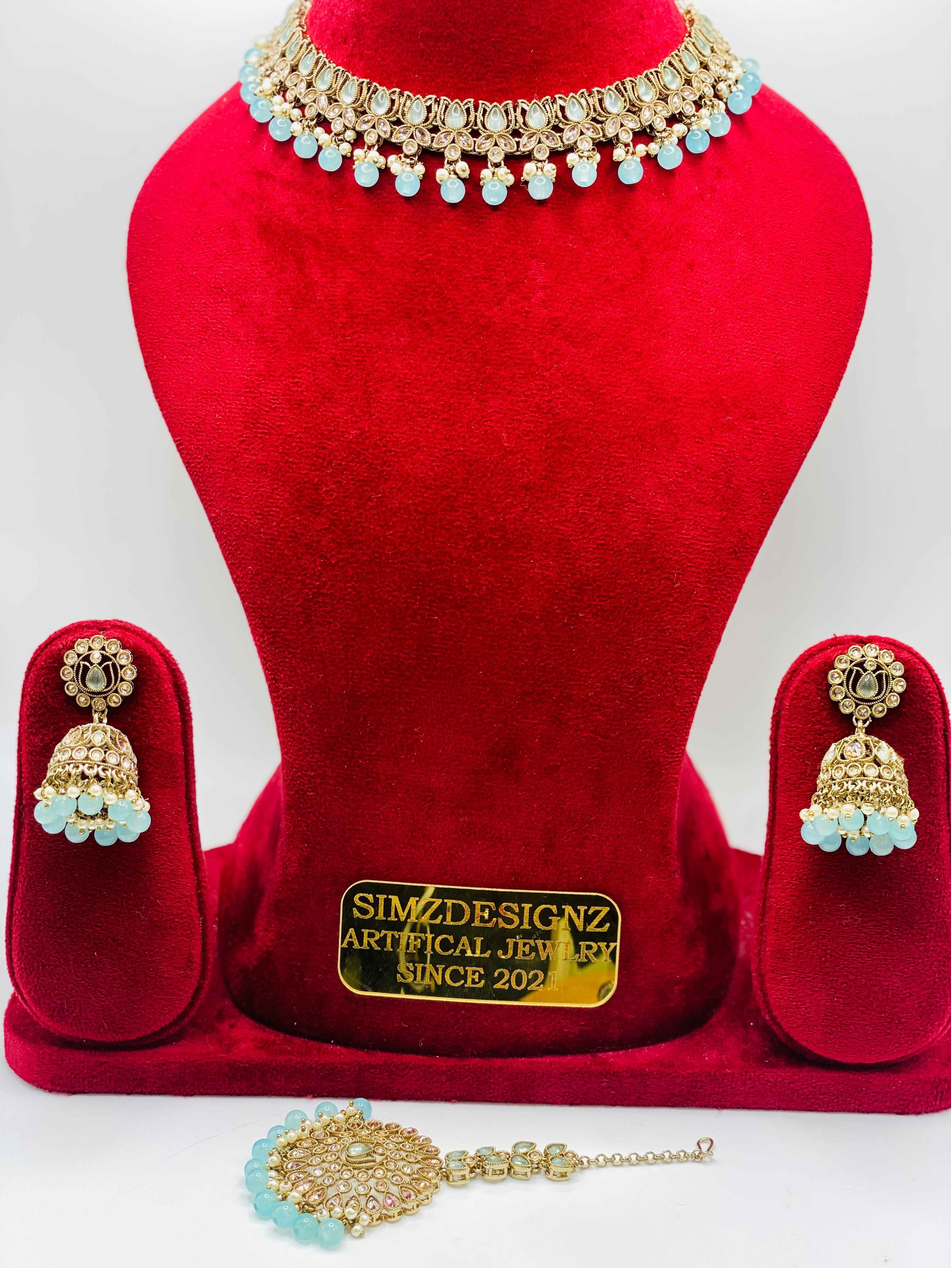 FLOWER SHAPE POLKI NECKLACE | SIMZ DESIGNZ |