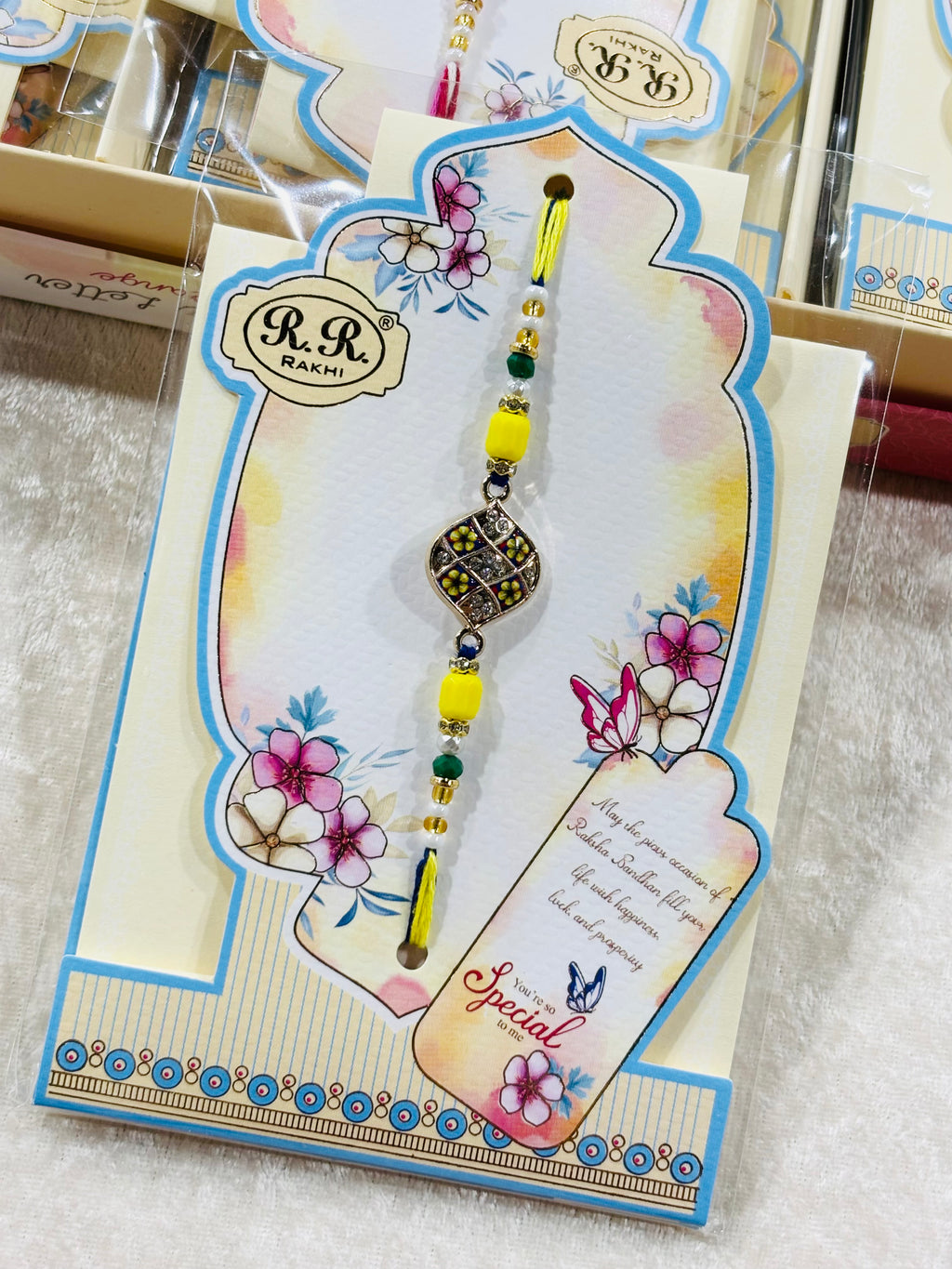 MEENKARI EVIL EYE RAKHI .