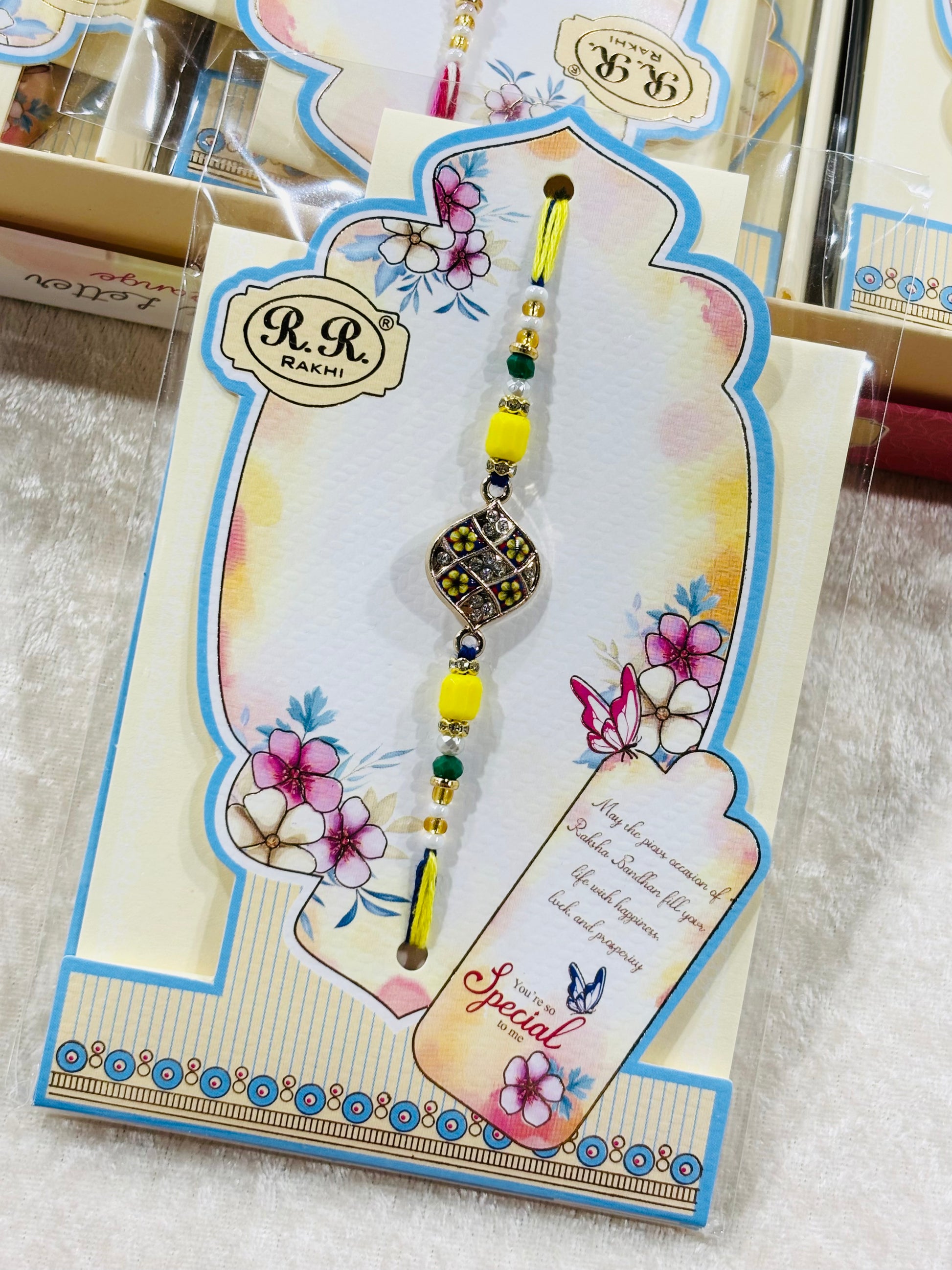 MEENKARI EVIL EYE RAKHI .