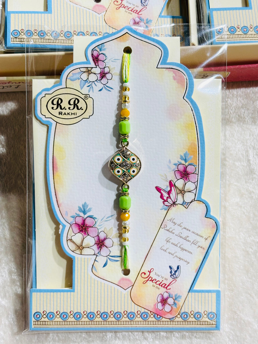 MEENKARI EVIL EYE RAKHI .