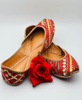 Red Blood Punjabi Jutti | Simzdesignzz |
