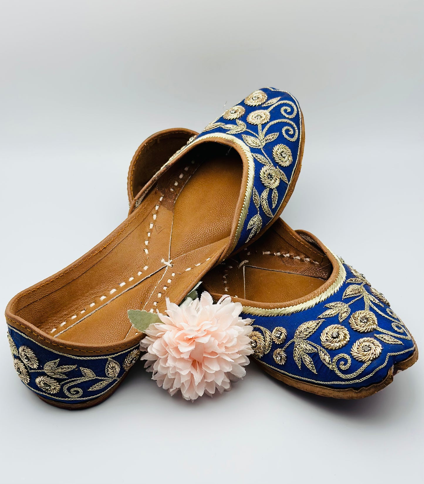 Royal-Blue Punjabi Jutti | Simzdesignzz |