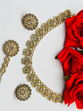 Single Line Choker Necklace Set | Lightweight | Simzdesignz |