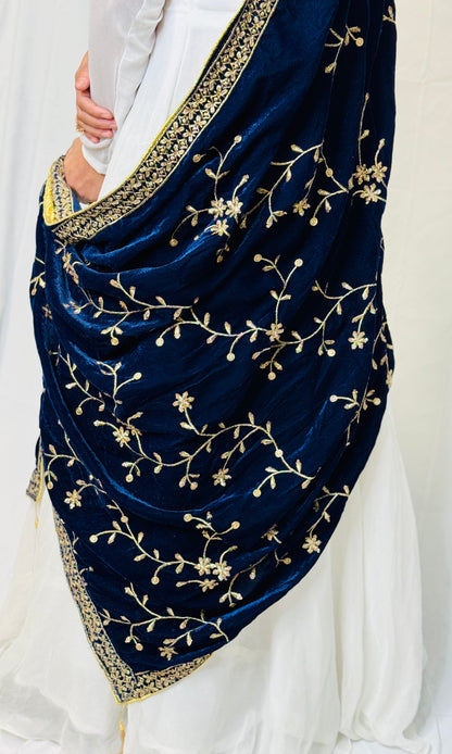 Naaz  Trending Velvet Shawl | Simzdesignzz |