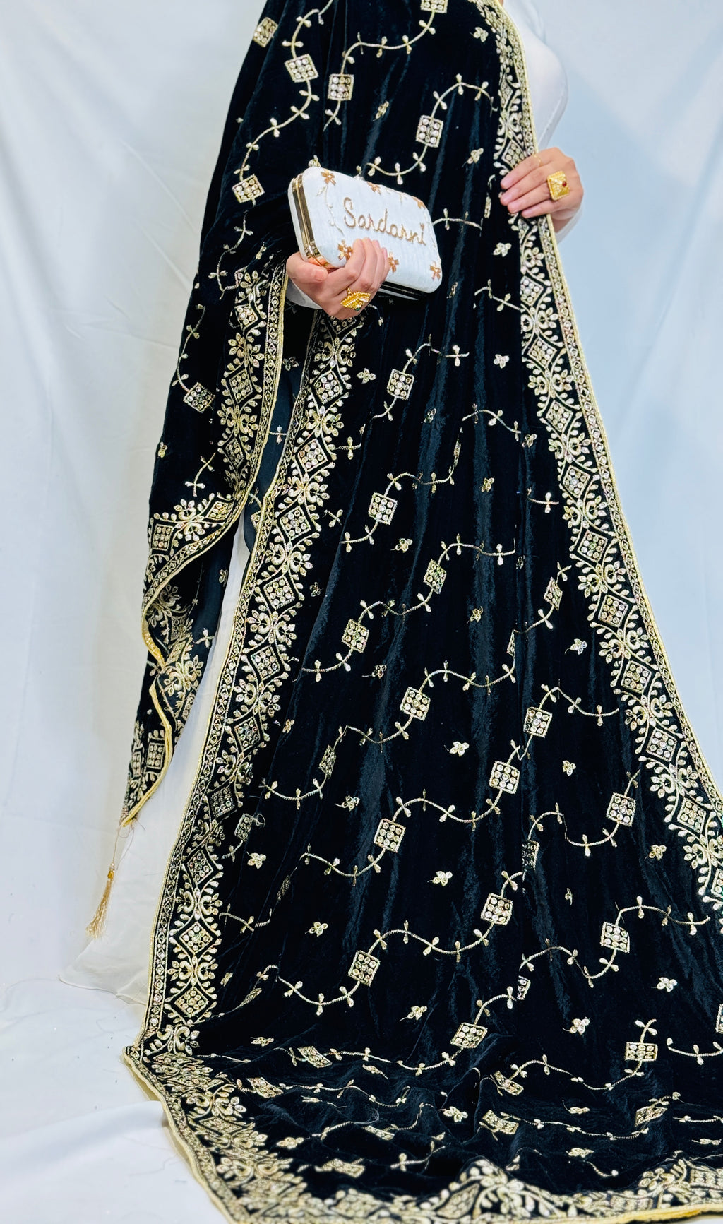 Amber Velvet Shawl | Simzdesignzz |