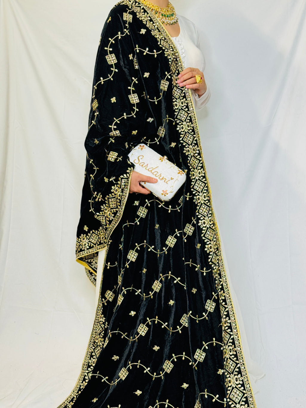 Amber Velvet Shawl | Simzdesignzz |