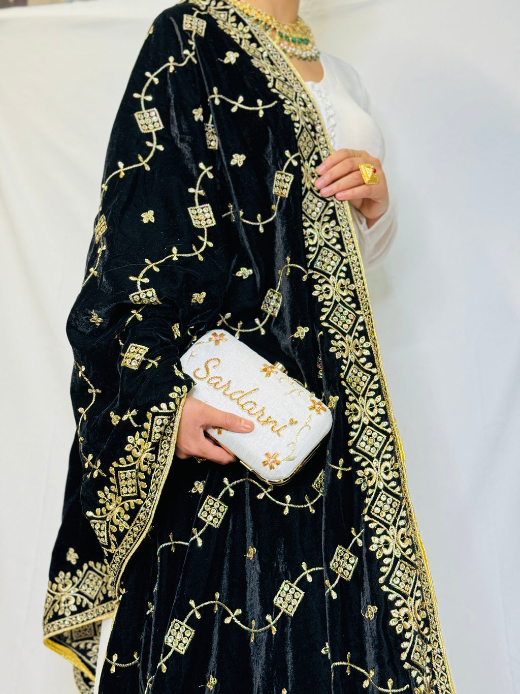 Amber Velvet Shawl | Simzdesignzz |