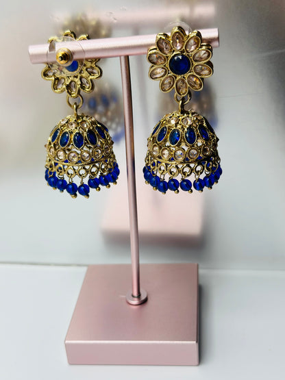 Stunning Polki Necklace With Jhumki | Simzdesignzz |