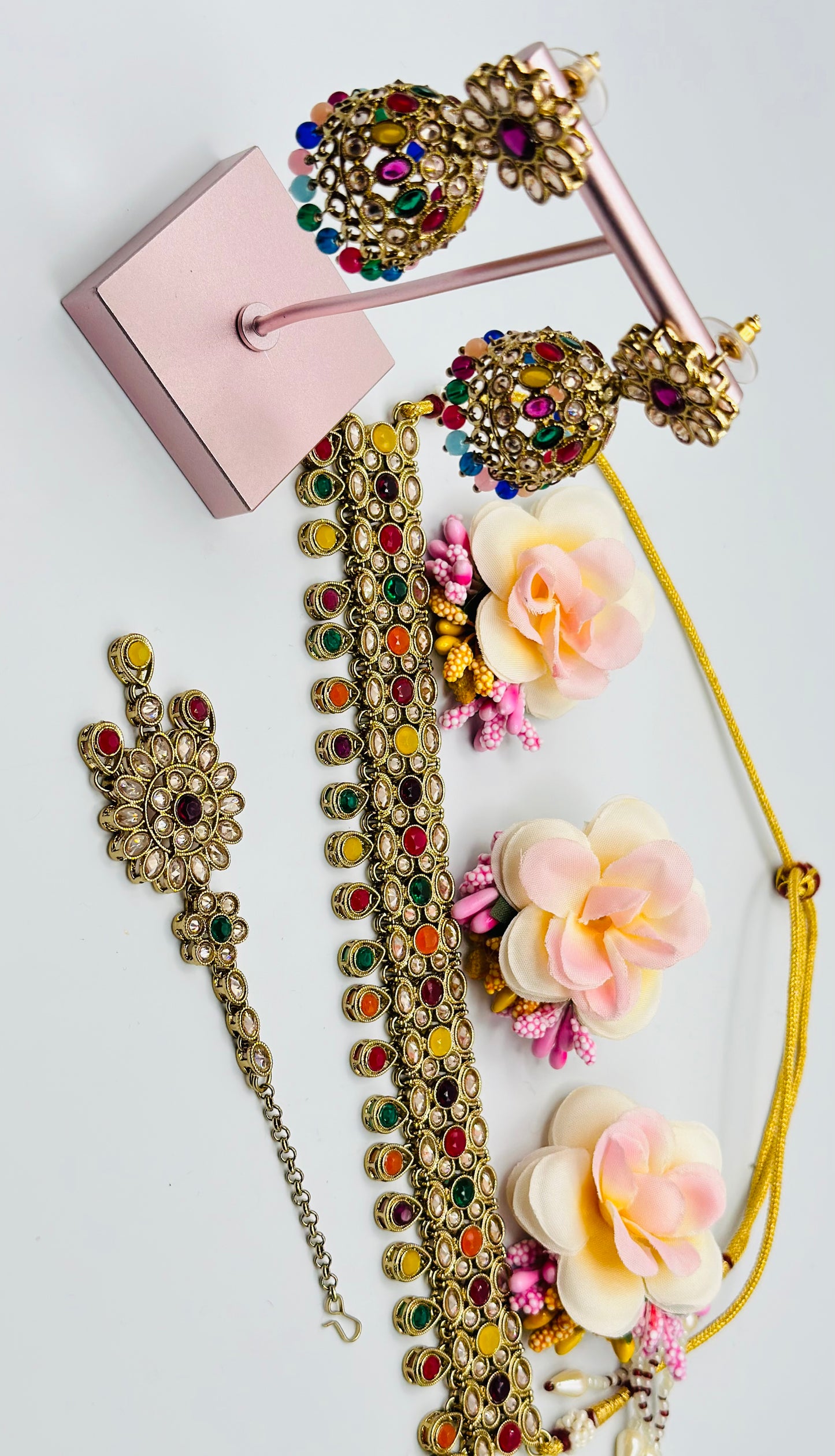 Stunning Polki Necklace With Jhumki | Simzdesignzz |