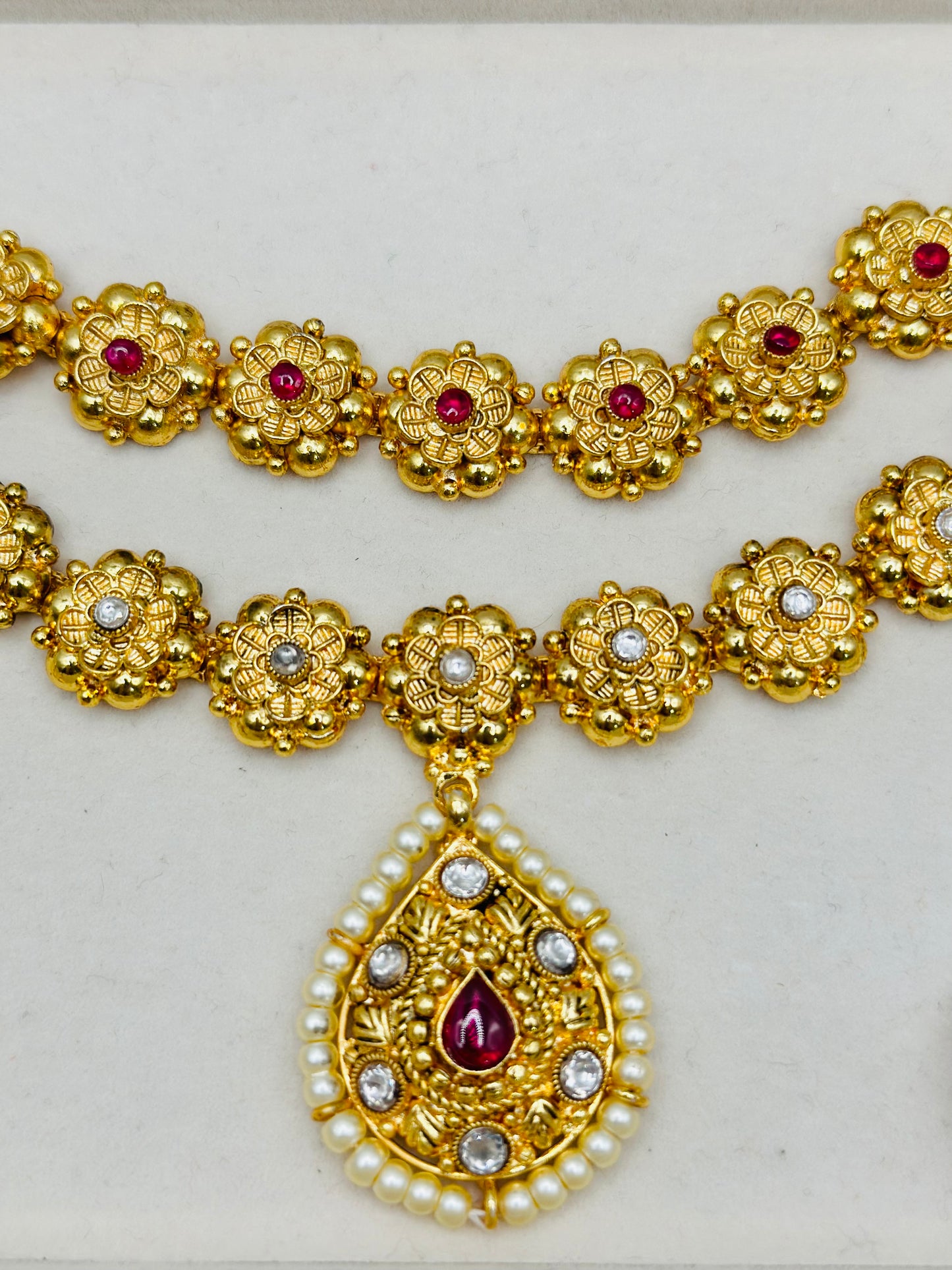 Double-Layered Gold-Plated Necklace | 1GM | Simzdsignzz |