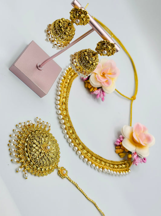 Akeera Gold-Plated Necklace | 1GM | Simzdesignzz |