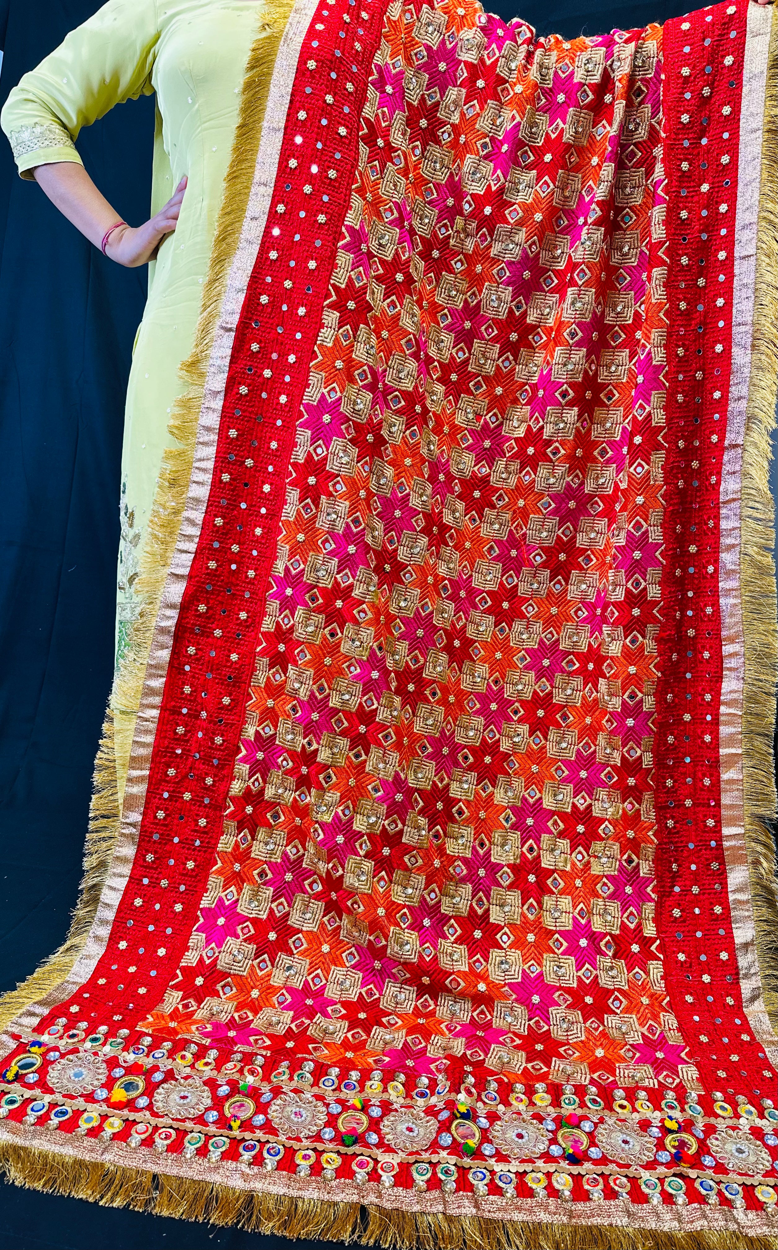 Empress Bridal Fulkari | Simzdesignzz |