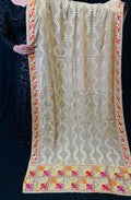 Pure Chiffon Phulkari Dupatta Embroidered With Vine Design | Simzdesignzz |