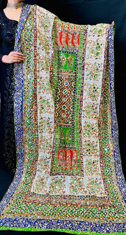 Pakistani Silk Dupatta With Unique Pattern | Simzdesignzz |