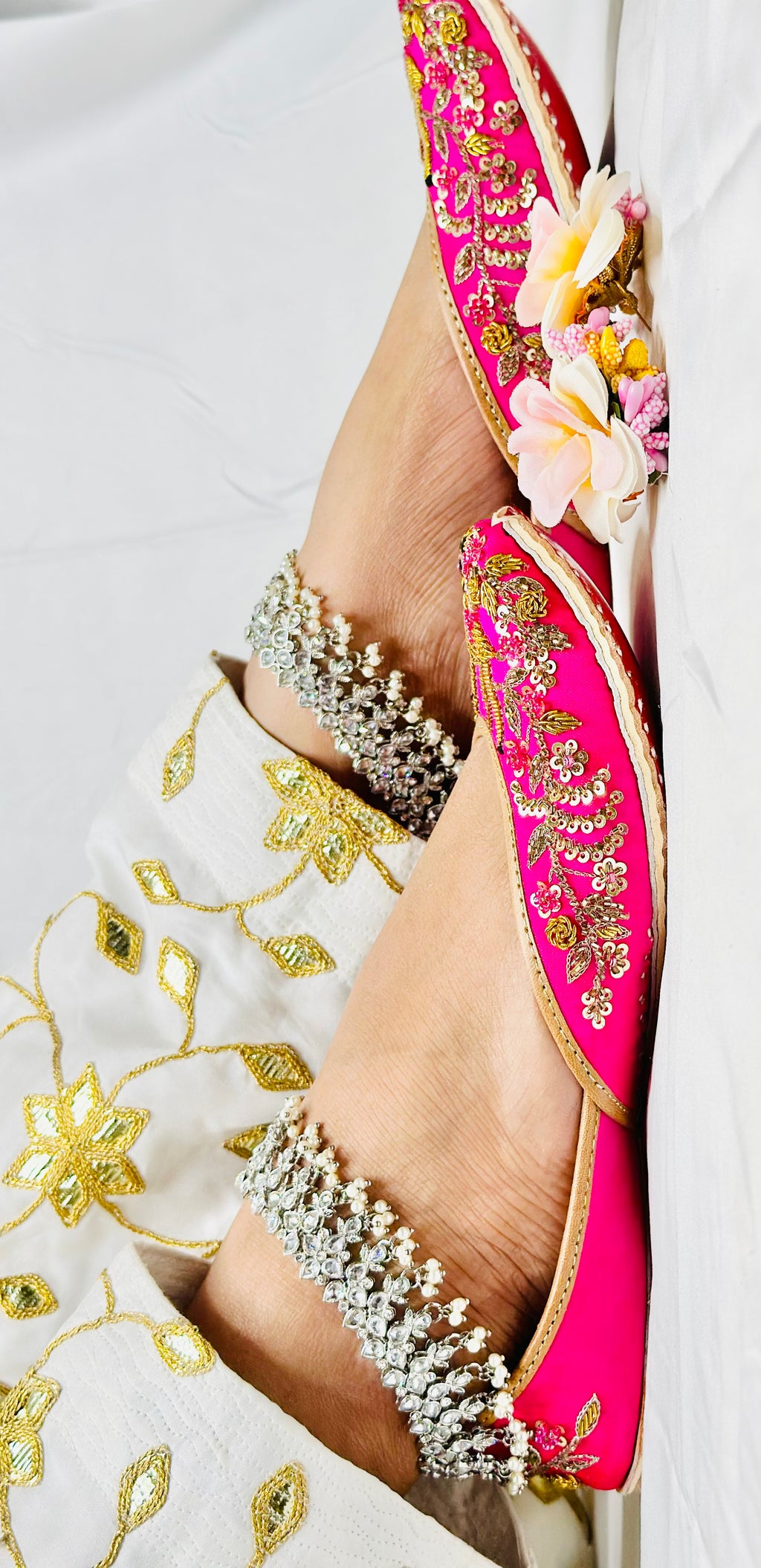 Silver-Stone Anklets | Simzdesignzz |