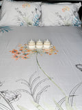 White Blossom Queen Bedsheet | Simzdesignzz |