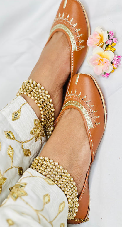 Elegant Polki Stones  Anklets | Simzdesignzz |