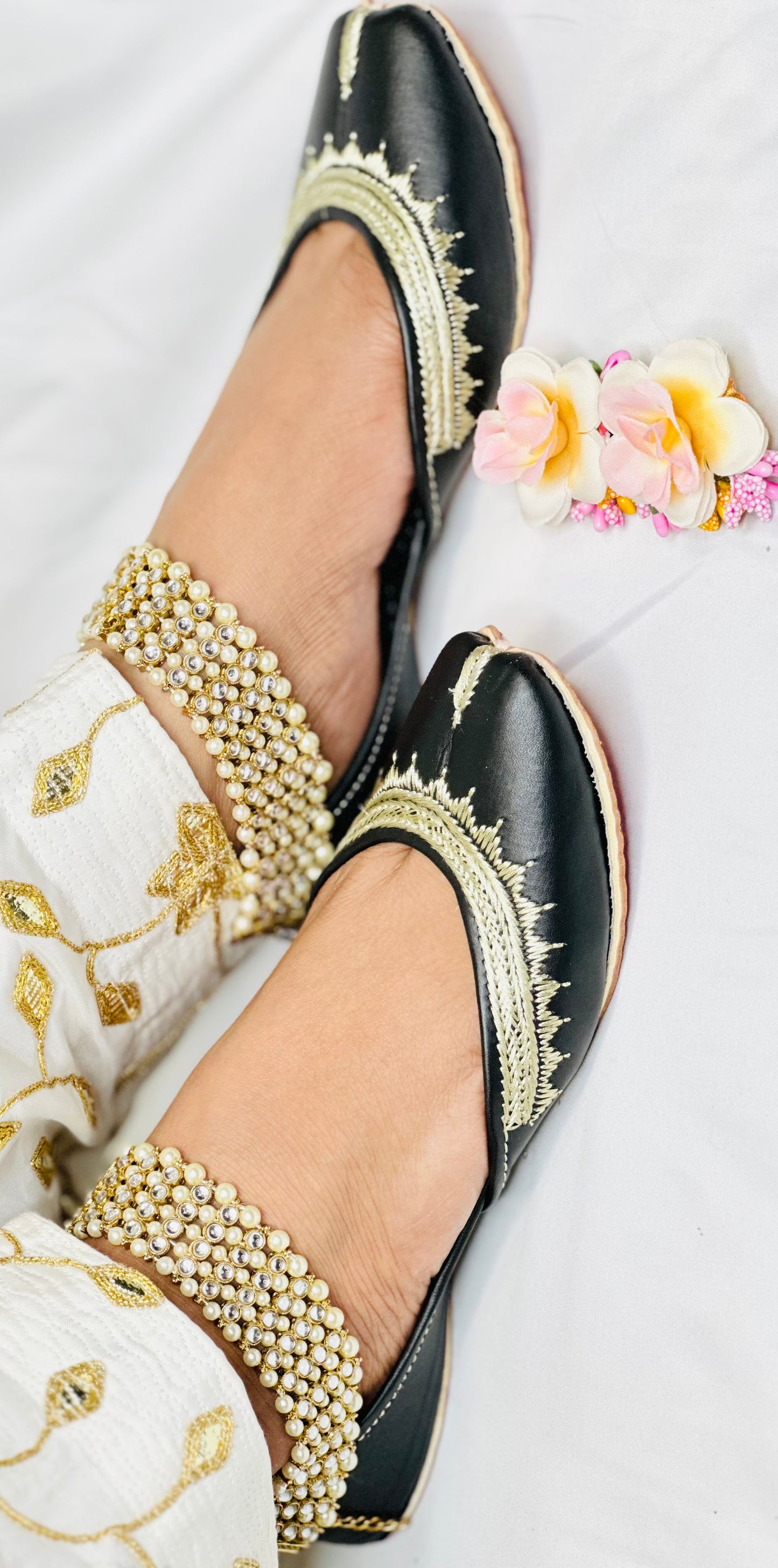 Elegant Polki Stones  Anklets | Simzdesignzz |