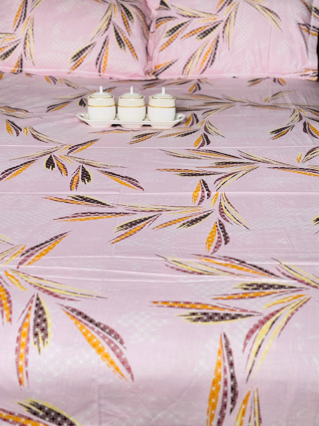 Baby Pink King Sized Bedsheet | Simzdesignzz |