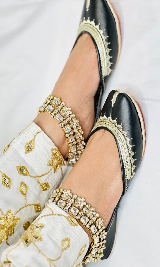Beautiful Kundan Anklets | Simdesignzz |