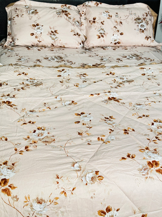 Chocolatey King Sized Bedsheet/Comforter Set | Simzdesignzz |