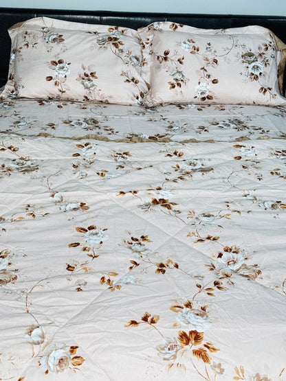 Chocolatey King Sized Bedsheet/Comforter Set | Simzdesignzz |