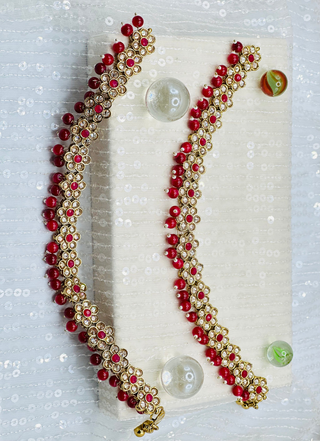 Flower Stone Anklets | Simzdesignzz |