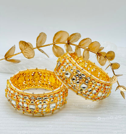 Pachi Kundan Bangles | Simzdesignzz |