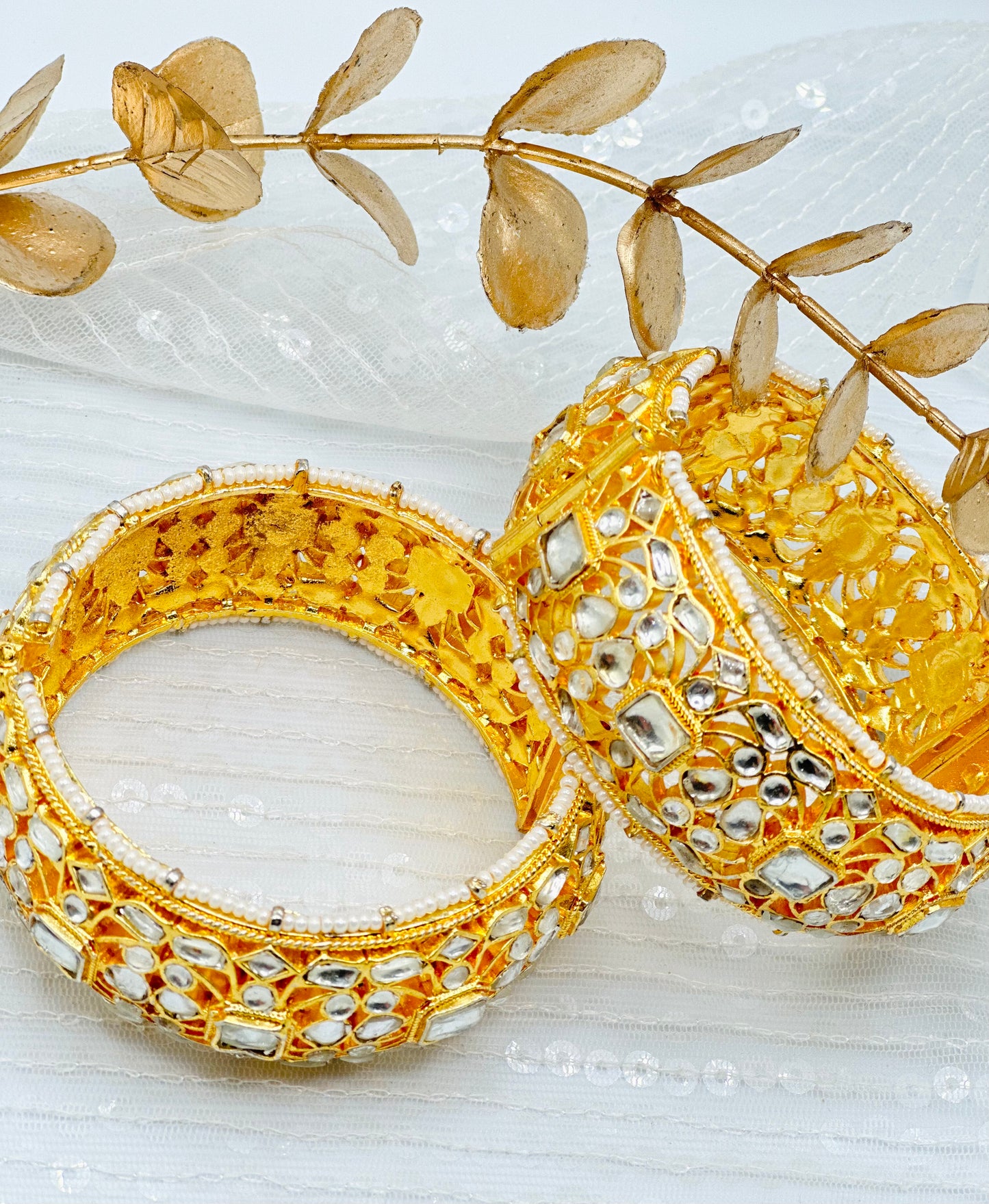 Pachi Kundan Bangles | Simzdesignzz |