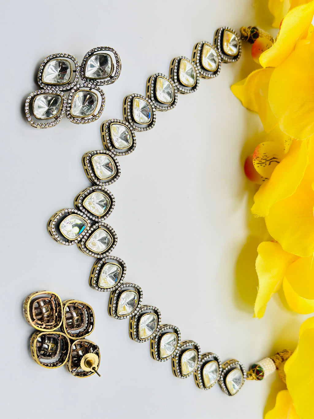 Zeedat High Quality Polki Necklace | Simzdesignzz |