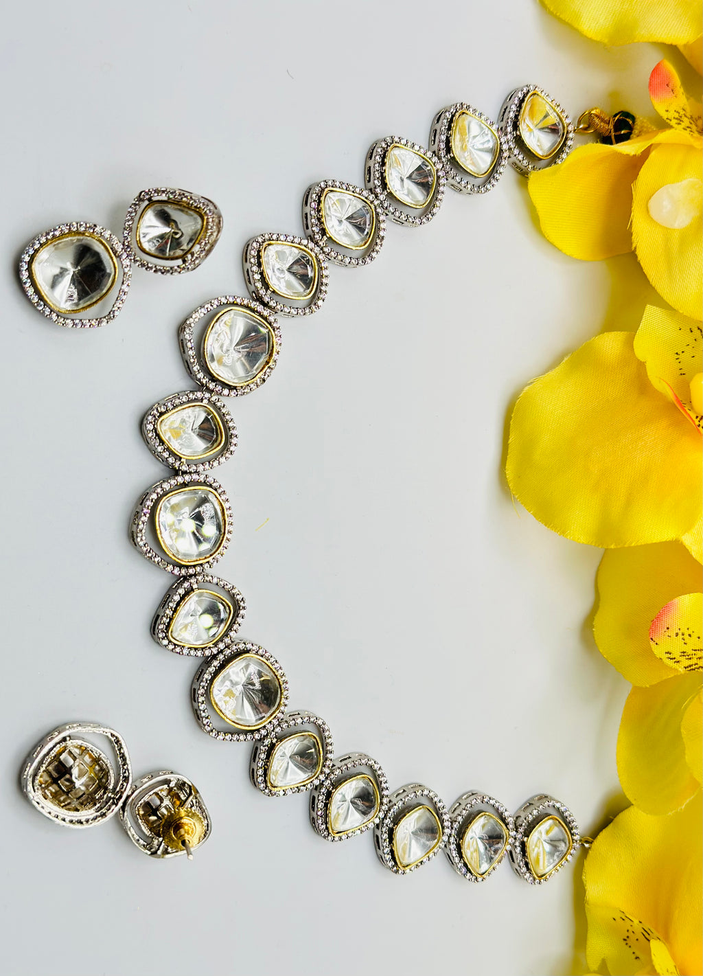 Vishna Real Polki Necklace | Simzdesignzz |