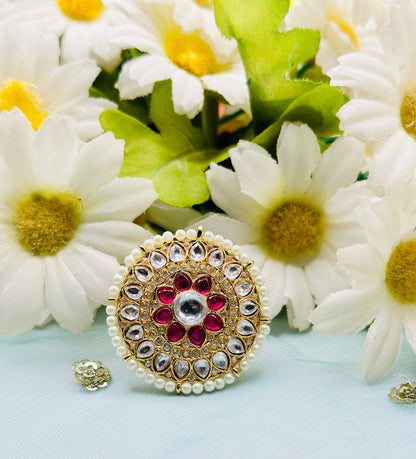 Riaz Tyani Kundan Ring | Simzdesignzz |