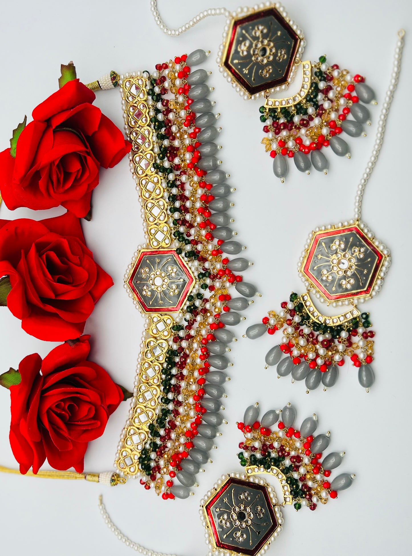 Stunning Thappa Kundan Necklace | Simzdesignzz |