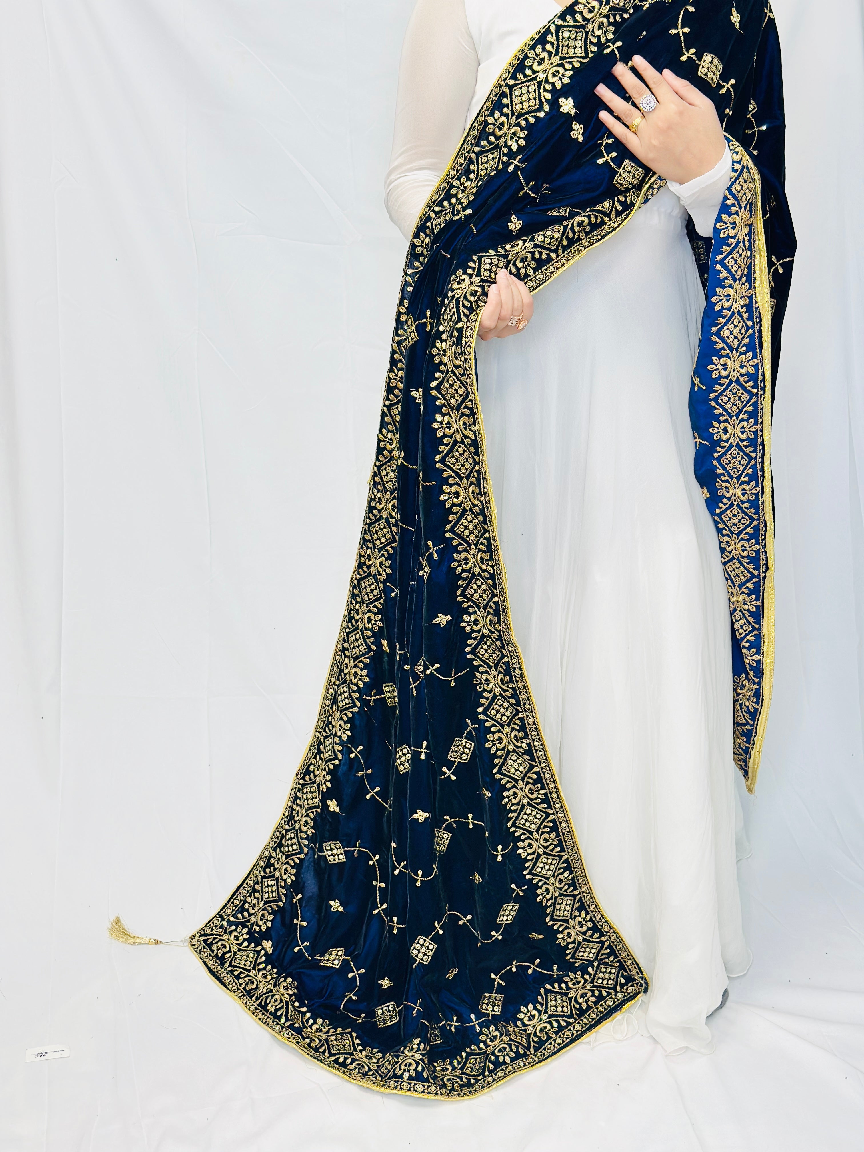 Amber Velvet Shawl | Simzdesignzz |