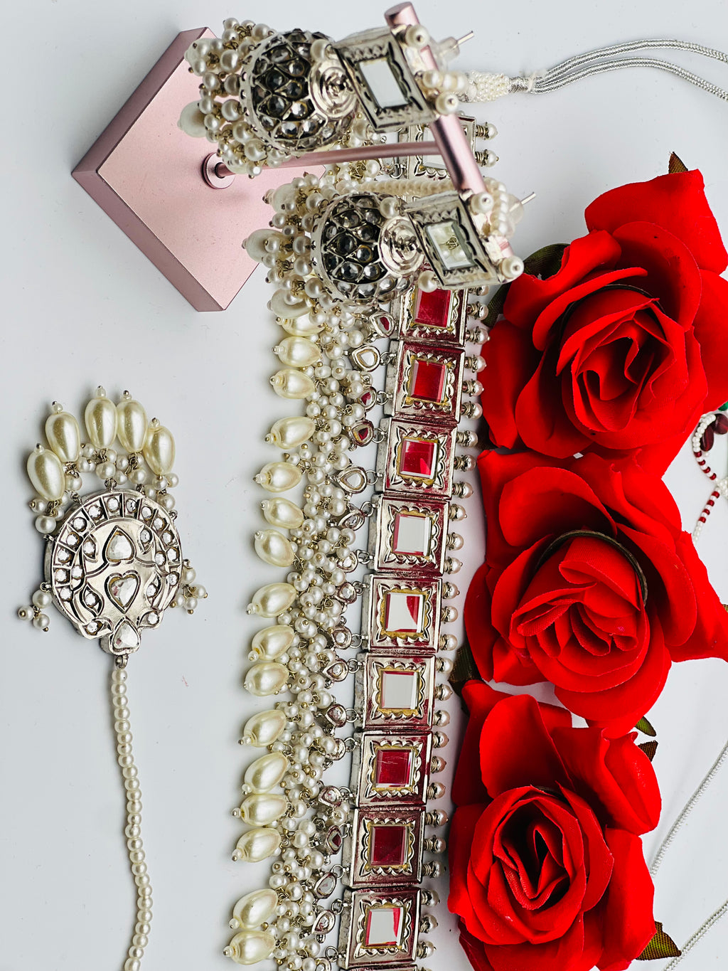 Beautiful Pakistani Necklace With Mirror Work | Simzdesignzz |