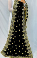 Ameera Beautiful Black Velvet Shawl | Simzdesignzz |